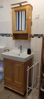 Ein Badezimmer in der Unterkunft FeWo Harz Haennig 1