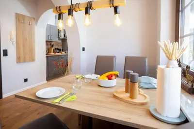Küche/Küchenzeile in der Unterkunft Chalet Bergzeit 5
