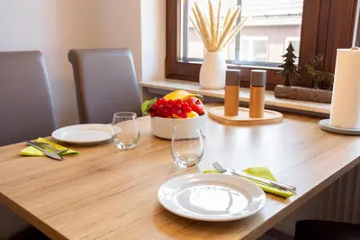 Essen in der Ferienwohnung oder in der Nähe
