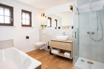 Ein Badezimmer in der Unterkunft Chalet Bergzeit 5