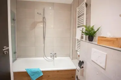 Ein Badezimmer in der Unterkunft Chalet Bergzeit 7