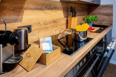 Küche/Küchenzeile in der Unterkunft Chalet Bergzeit 4