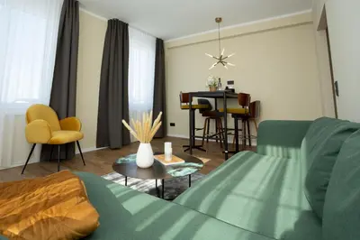 Ein Sitzbereich in der Unterkunft LQ familiy Suite 4 5