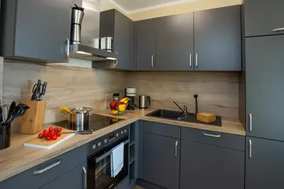 Küche/Küchenzeile in der Unterkunft LQ familiy Suite 4 5