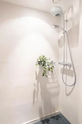 Ein Badezimmer in der Unterkunft Ferienhaus zur Brockenoase Saunahaus