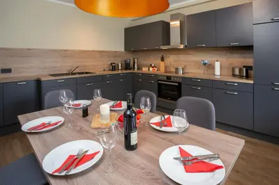 Küche/Küchenzeile in der Unterkunft Lieblingsquartier - Wohnung 11