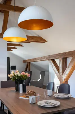 Ein Sitzbereich in der Unterkunft Lieblingsquartier - Penthouse Wohnung 13