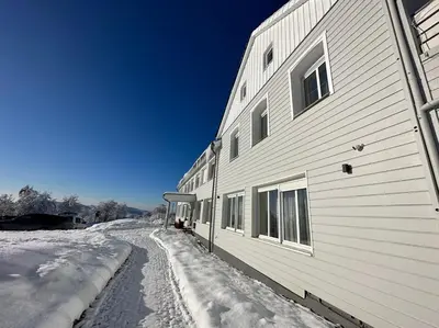 Das Gebäude in dem sich die Ferienwohnung befindet