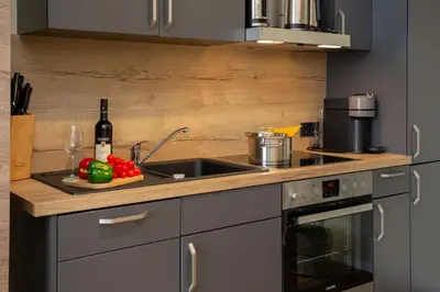 Küche/Küchenzeile in der Unterkunft Lieblingsquartier - Wohnung 2