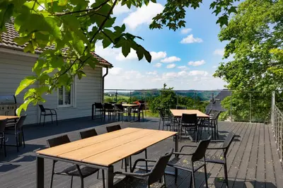 Ein Balkon oder eine Terrasse in der Unterkunft Lieblingsquartier - Wohnung 2