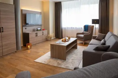 Ein Sitzbereich in der Unterkunft Lieblingsquartier - Wohnung 3