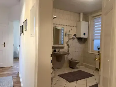 Ein Badezimmer in der Unterkunft Moderne FeWo in Goslars Altstadt