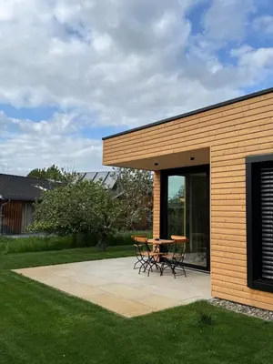 Das Gebäude in dem sich die Ferienwohnung befindet