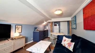Ein Sitzbereich in der Unterkunft ArtHouse Goslar