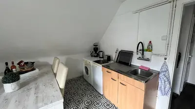Küche/Küchenzeile in der Unterkunft Ferienwohnung Harzgebirge