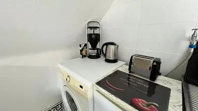 Küche/Küchenzeile in der Unterkunft Ferienwohnung Harzgebirge
