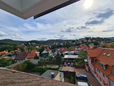 Ein allgemeiner Bergblick oder ein Berglick von der Ferienwohnung aus