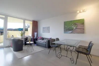 Ein Sitzbereich in der Unterkunft Apartment 412