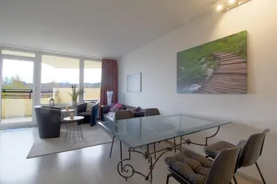 Ein Sitzbereich in der Unterkunft Apartment 412