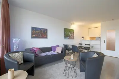 Ein Sitzbereich in der Unterkunft Apartment 412
