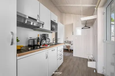 Küche/Küchenzeile in der Unterkunft Ferienhaus Fuchsbau - St Andreasberg im Harz