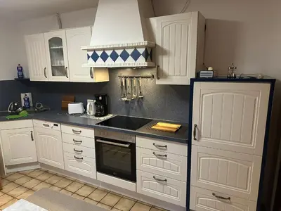 Küche/Küchenzeile in der Unterkunft Ferienwohnung 1 Berliner Platz