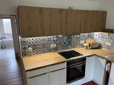 Küche/Küchenzeile in der Unterkunft Harzhaus Altenau - Wohnung 2