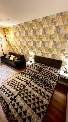 Ein Bett oder Betten in einem Zimmer der Unterkunft Apartment Mauerblick in der Altstadt mit Smart TV Waschtrockner und voll ausgestatteter Küche