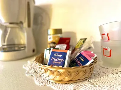 Kaffee-/Teezubehör in der Unterkunft Gemütliche und Zentrumsnahe Wohnung in Goslar