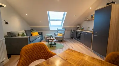 Küche/Küchenzeile in der Unterkunft Ferienapartment am Rosenberg