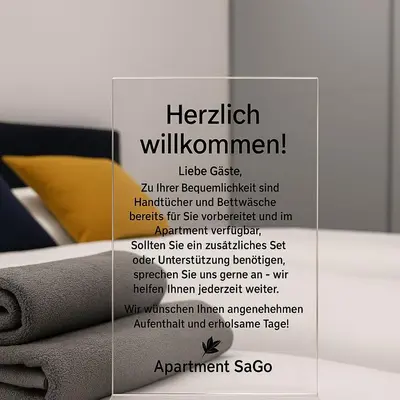 Ein Bett oder Betten in einem Zimmer der Unterkunft Apartment SaGo