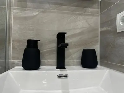 Ein Badezimmer in der Unterkunft Apartment SaGo