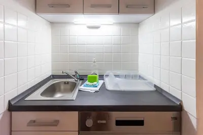 Küche/Küchenzeile in der Unterkunft Ferienwohnung am Neuen Thore I - b70155