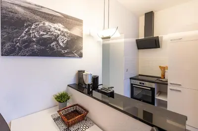 Küche/Küchenzeile in der Unterkunft Ferienwohnung am Neuen Thore I - b70155