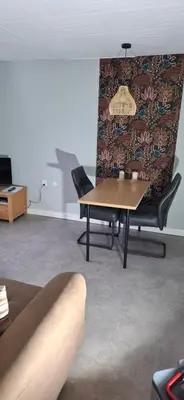 Ein Sitzbereich in der Unterkunft Hochwald appartement