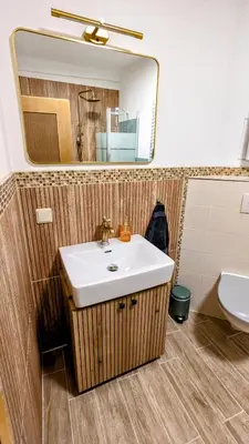 Ein Badezimmer in der Unterkunft ADresseApartments 2 - E-Kamin & Parkplatz