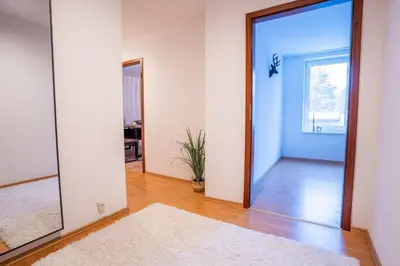 Ein Bett oder Betten in einem Zimmer der Unterkunft PrimeLoft Stadtblick - stilvoll & modern - Zentrum Braunlage - bis 5 Pers - mit Parkplatz