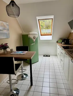 Küche/Küchenzeile in der Unterkunft Ferienwohnung Gipfelblick