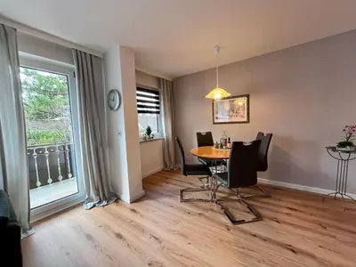 Ein Sitzbereich in der Unterkunft Bad Harzburg-City Ferienwohnung