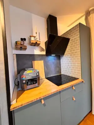 Küche/Küchenzeile in der Unterkunft Brauni City Apartment