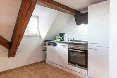 Küche/Küchenzeile in der Unterkunft Ferienwohnung am Neuen Thore III - b70294