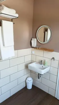 Ein Badezimmer in der Unterkunft Hotel Bodethal