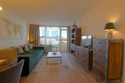 Ein Sitzbereich in der Unterkunft Apartment 488