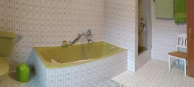 Ein Badezimmer in der Unterkunft Ferienwohnung Klippenliebe 1 OG und Dachgeschoss