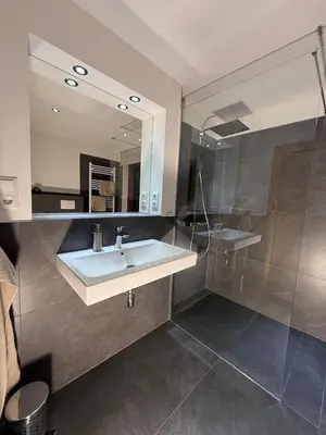 Ein Badezimmer in der Unterkunft Schlesierweg-Apartments