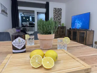 Getränke in der Unterkunft Apartment Bellevue Bad Harzburg