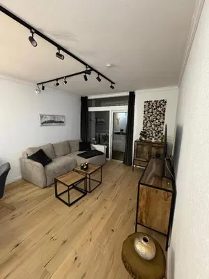 Ein Sitzbereich in der Unterkunft Apartment Bellevue Bad Harzburg