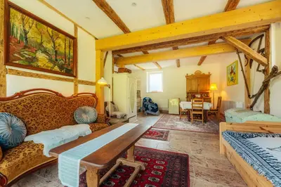 Ein Sitzbereich in der Unterkunft Unik Villa - Fewo im Oberharz Frühstück Halbpension buchbar