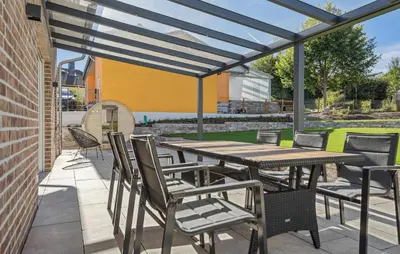 Ein Patio oder anderer Außenbereich in der Unterkunft Cozy Home In Bad Harzburg With Sauna