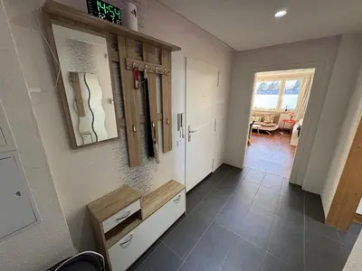 Grundriss der Unterkunft FeWo Domo46 mit Balkon, Waschmaschine & Smart TV